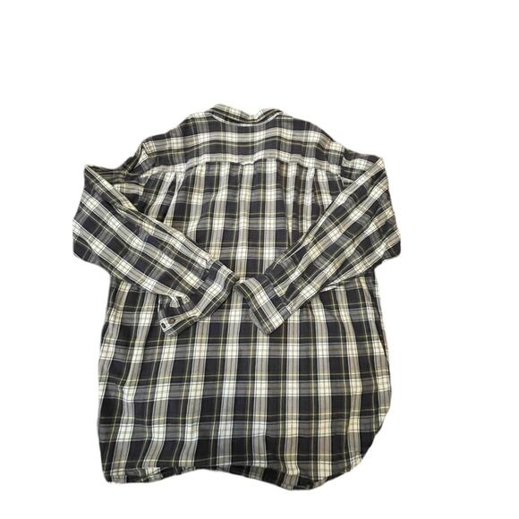 Bob tTimberlake Mens XL Blue Plaid Polo Flannel Button Down Shirt - Picture 2 of 12